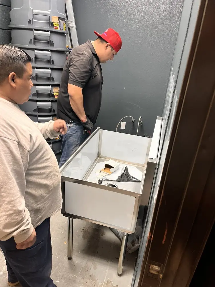Commercial plumbing and sink installation in Queen Creek